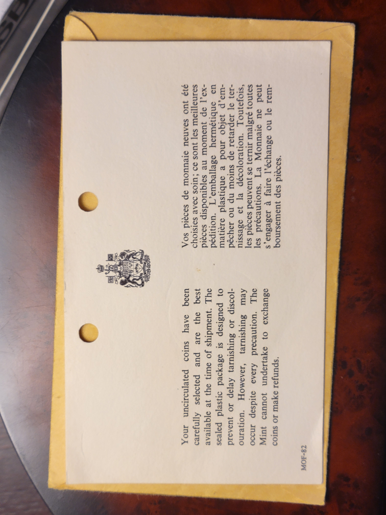 1968 Uncirculated Royal Canadian Mint Coin Set image indicator(3)