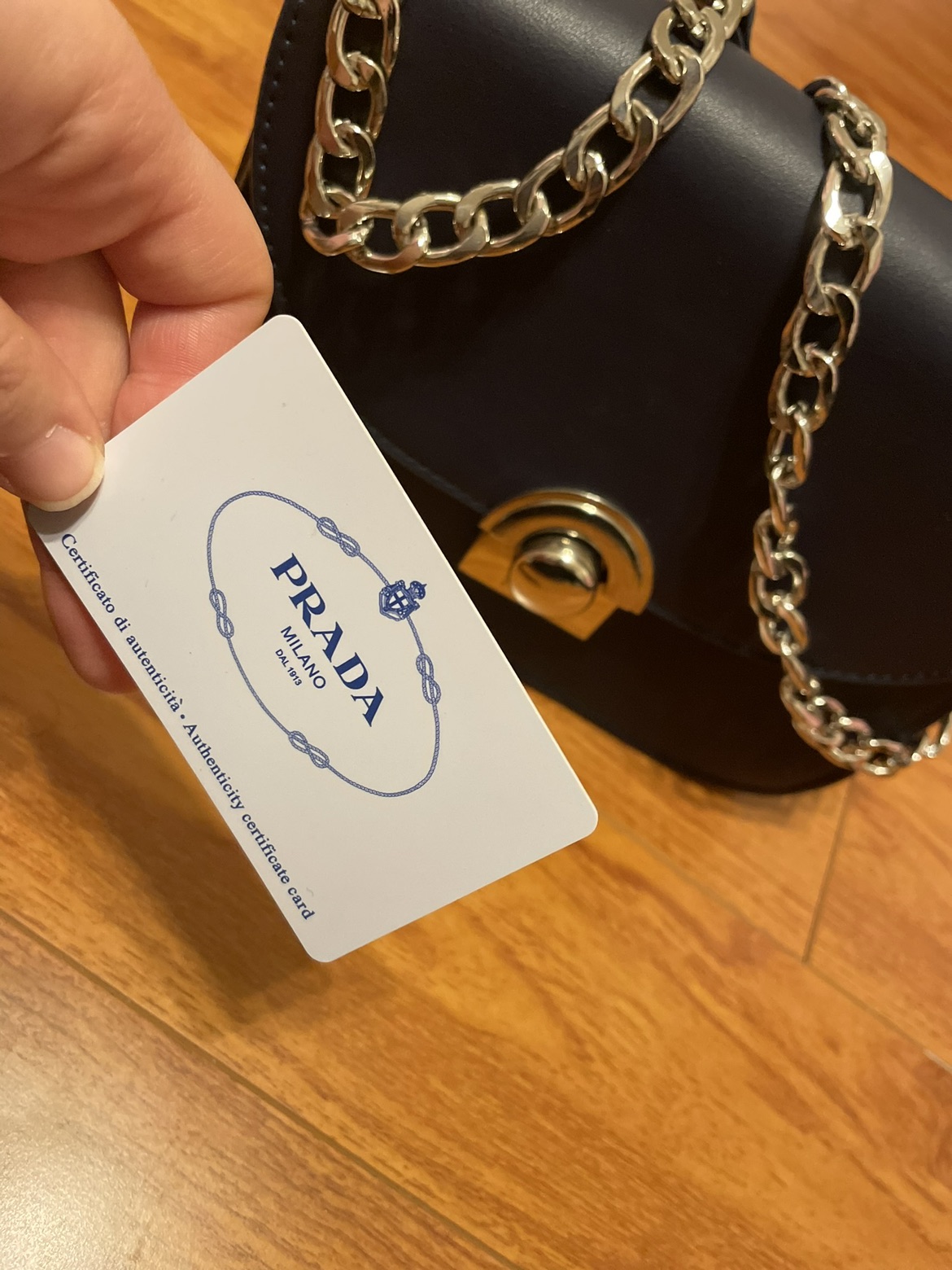 Prada Navy Blue Bag - photo 3