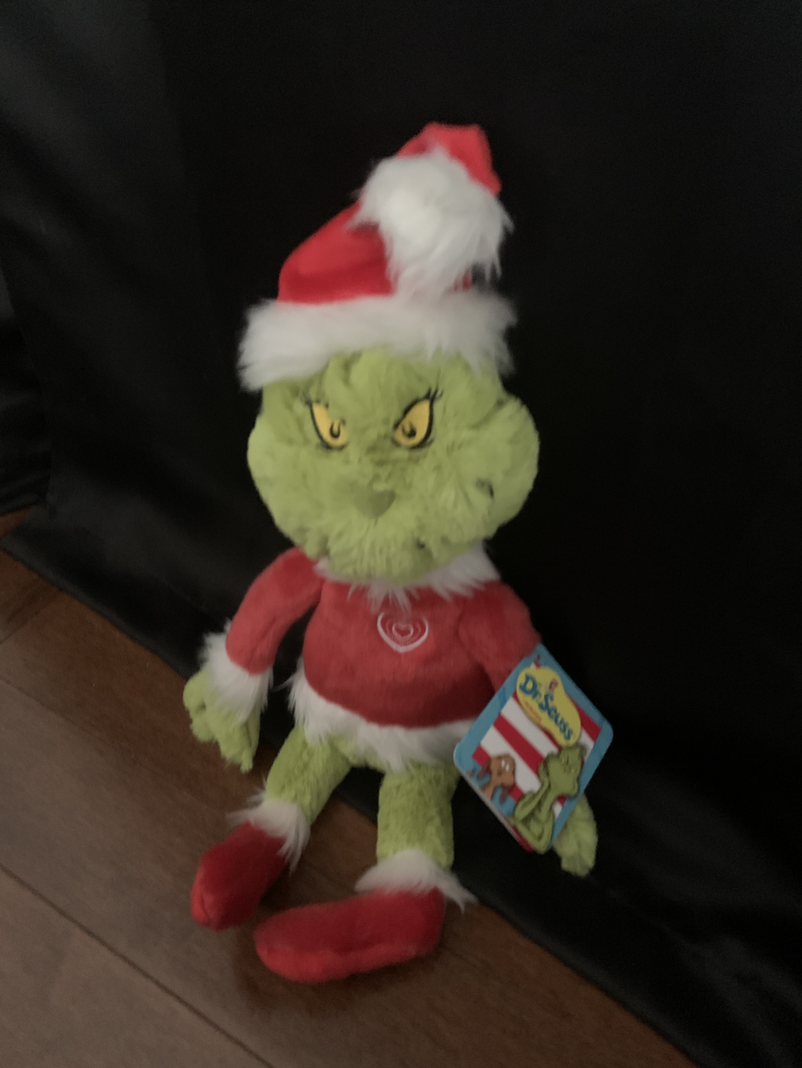 BNWT Rare Dr. Seuss Santa Grinch 19" Plush thumbnail