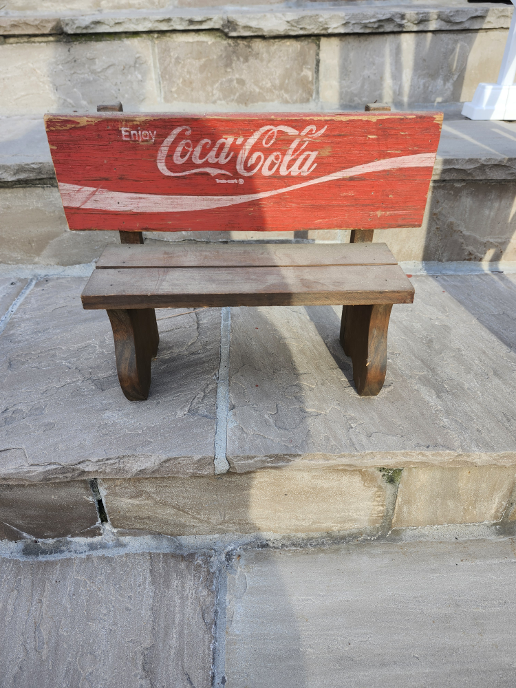 Coca-Cola Wood Bench thumbnail