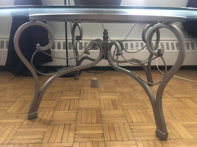 🥕 44” Glass Coffee Table - photo 2