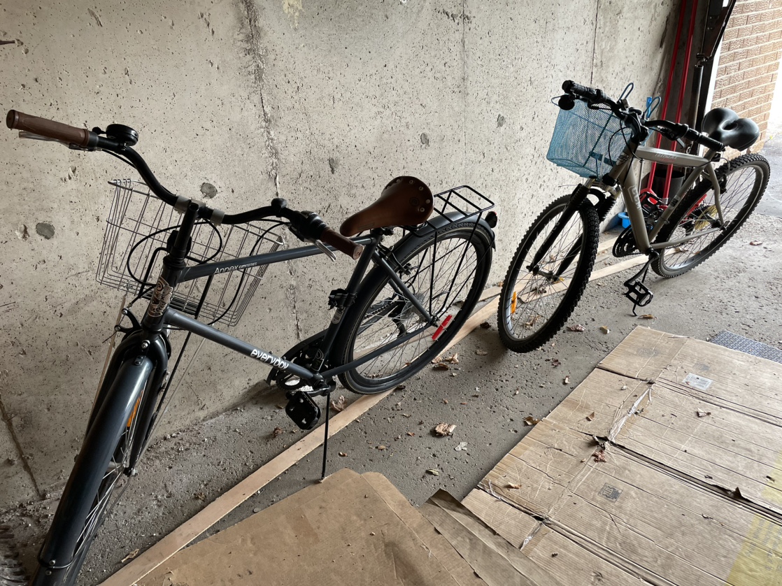Bicycle with a basket