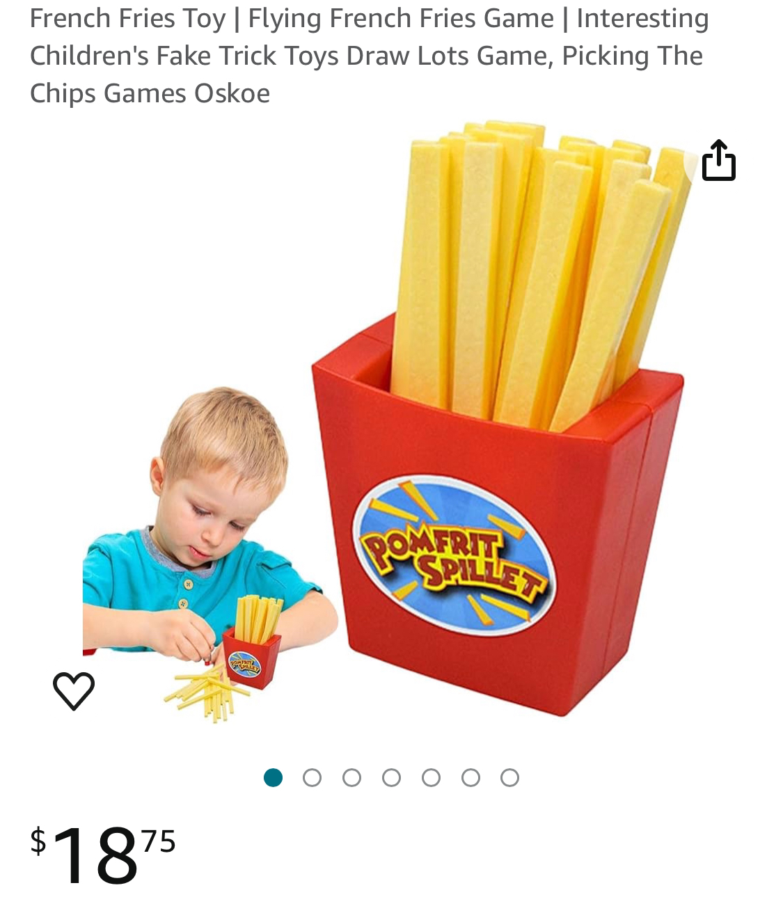 Board game Flying French Fries