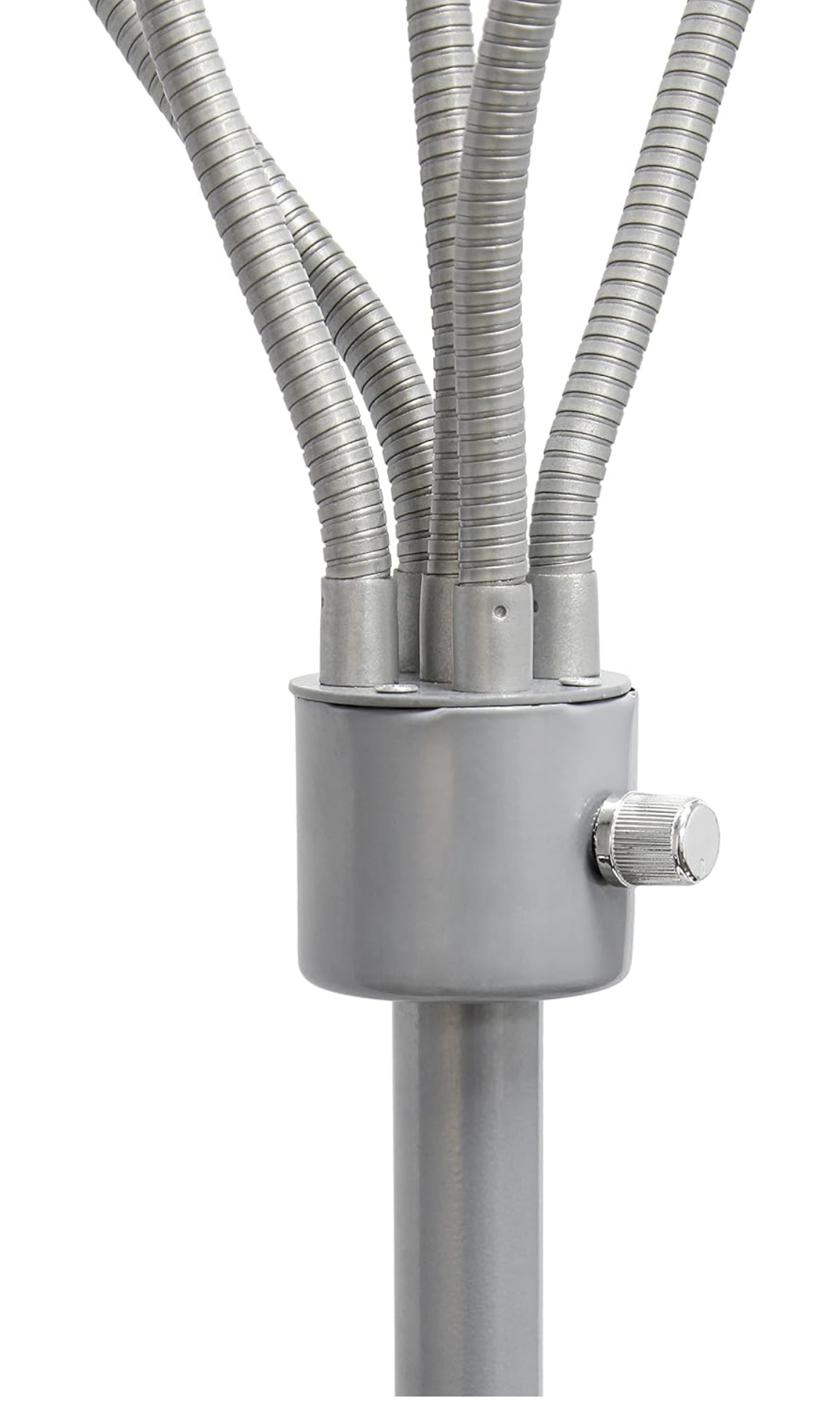 Multi Head 5 Light Floor Lamp with White Shades - photo 5