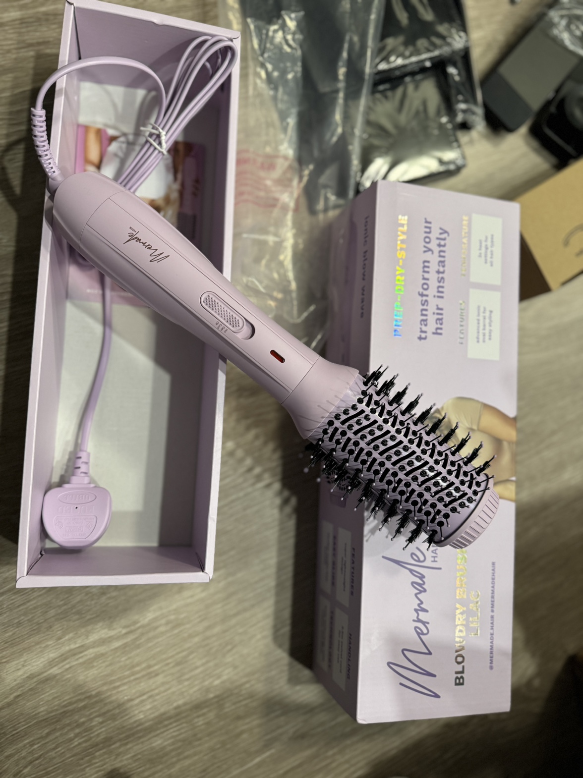 Mermade Blowdry Hair Brush ‼️ moving sale‼️ thumbnail