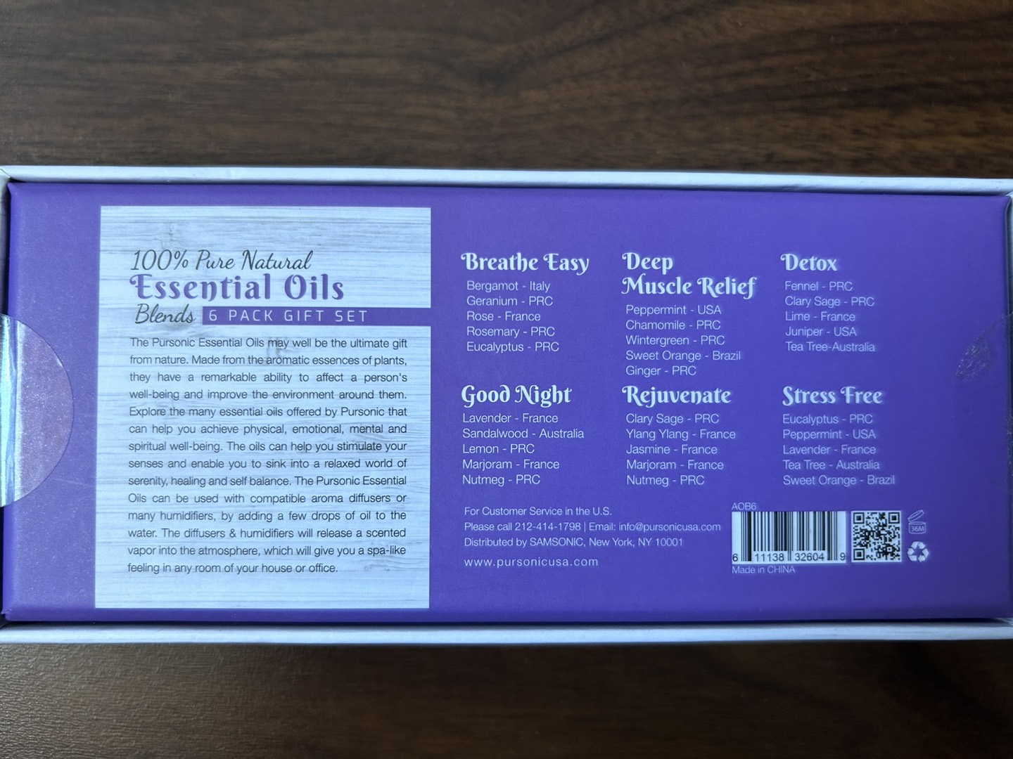 PURSONIC 100% Pure Natural Essential Oils Blends image indicator(2)