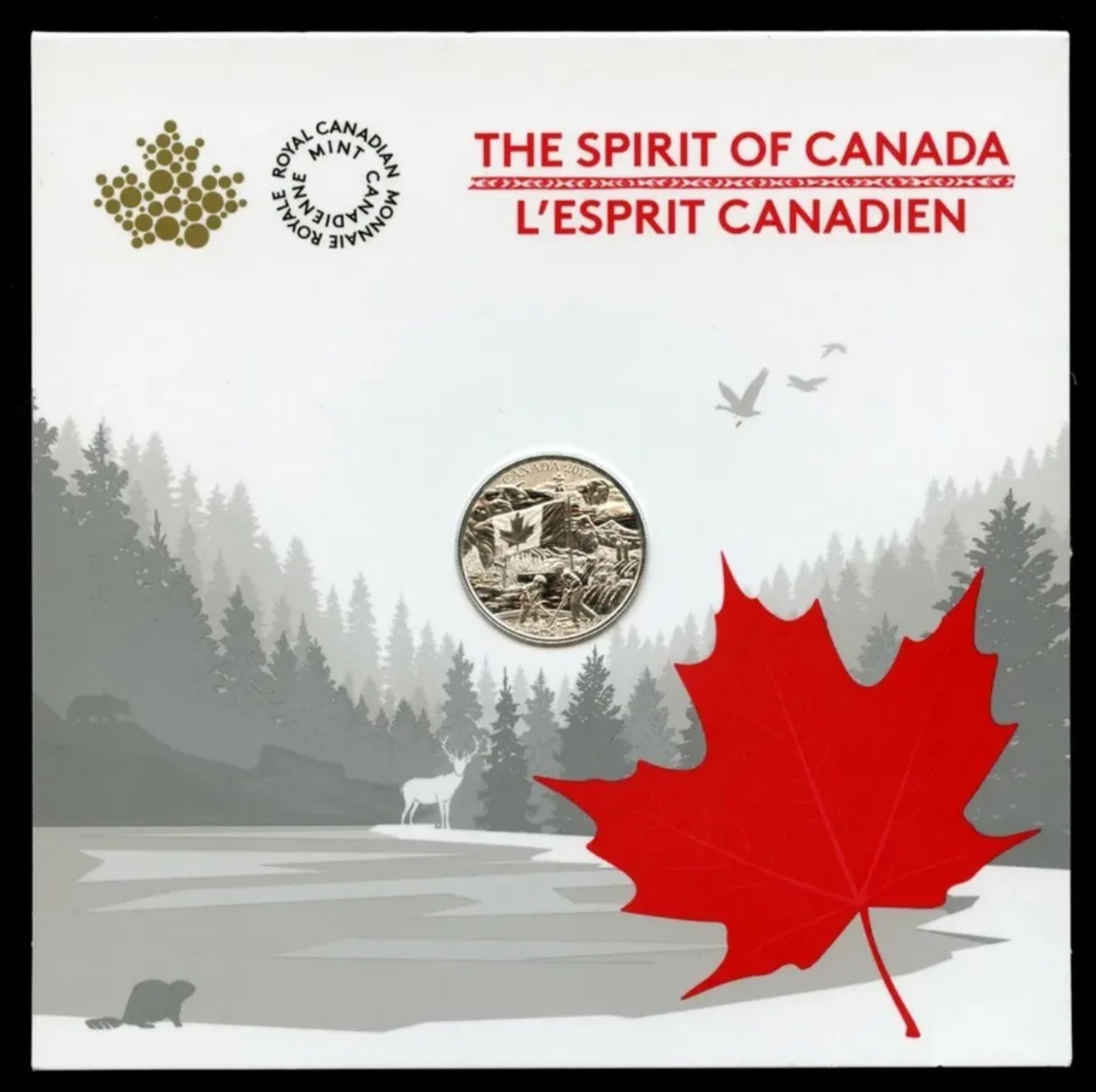 2017 The Spirit of Canada Silver $3 Coin in Folder thumbnail