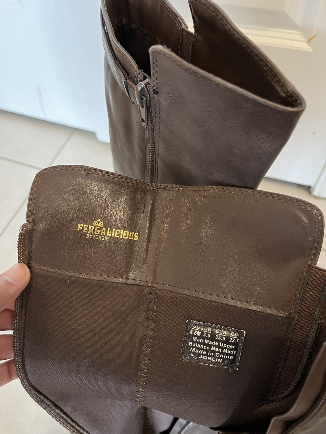 Women’s 5.5 knee high boots- brown image indicator(6)