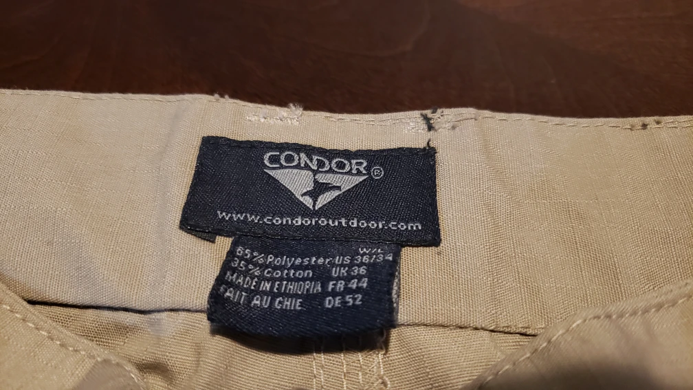Condor Sentinel Tactical Pants XL Khaki Brown NEVER USED image indicator(5)