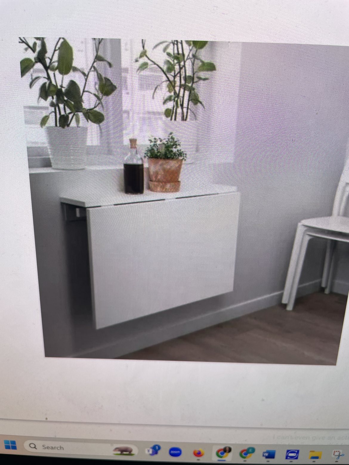 Brand new!!  IKEA Norberg WallMounted drop leaf table/desk