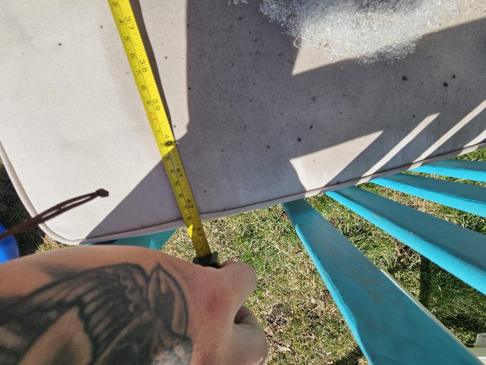teal patio wooden set - photo 4