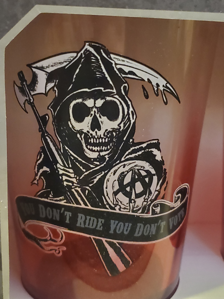 🏍Sons of Anarchy- set of 4 pint glasses - photo 2