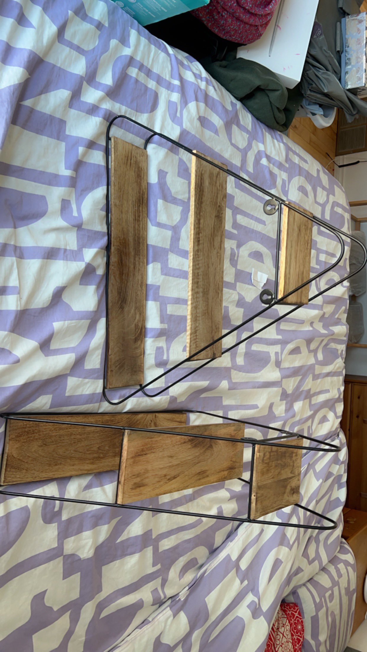 Rustic wall shelves x2 image indicator(2)