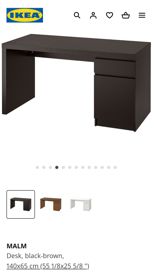 Ikea Malm desk - photo 5