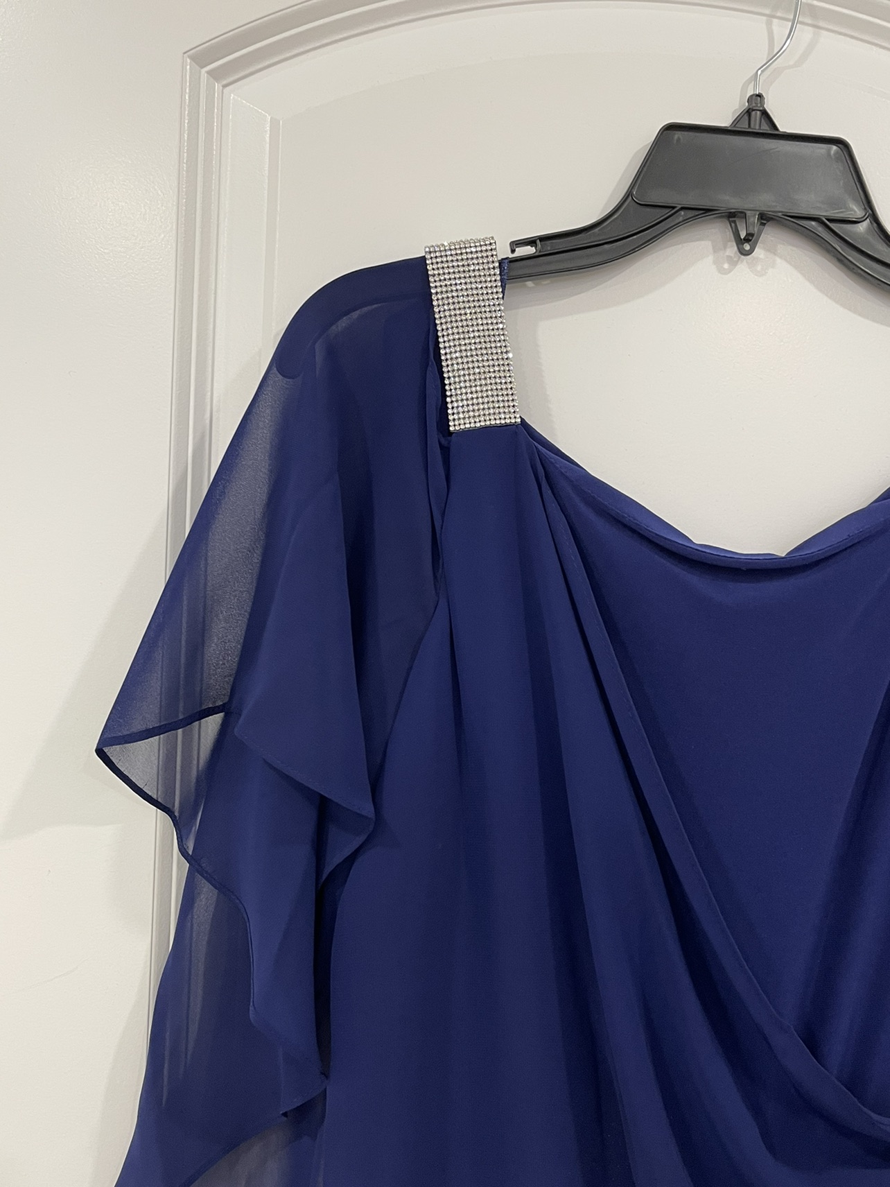 GORGEOUS ROYAL BLUE ELEGANT ONE PIECE PANTS SUIT image indicator(6)