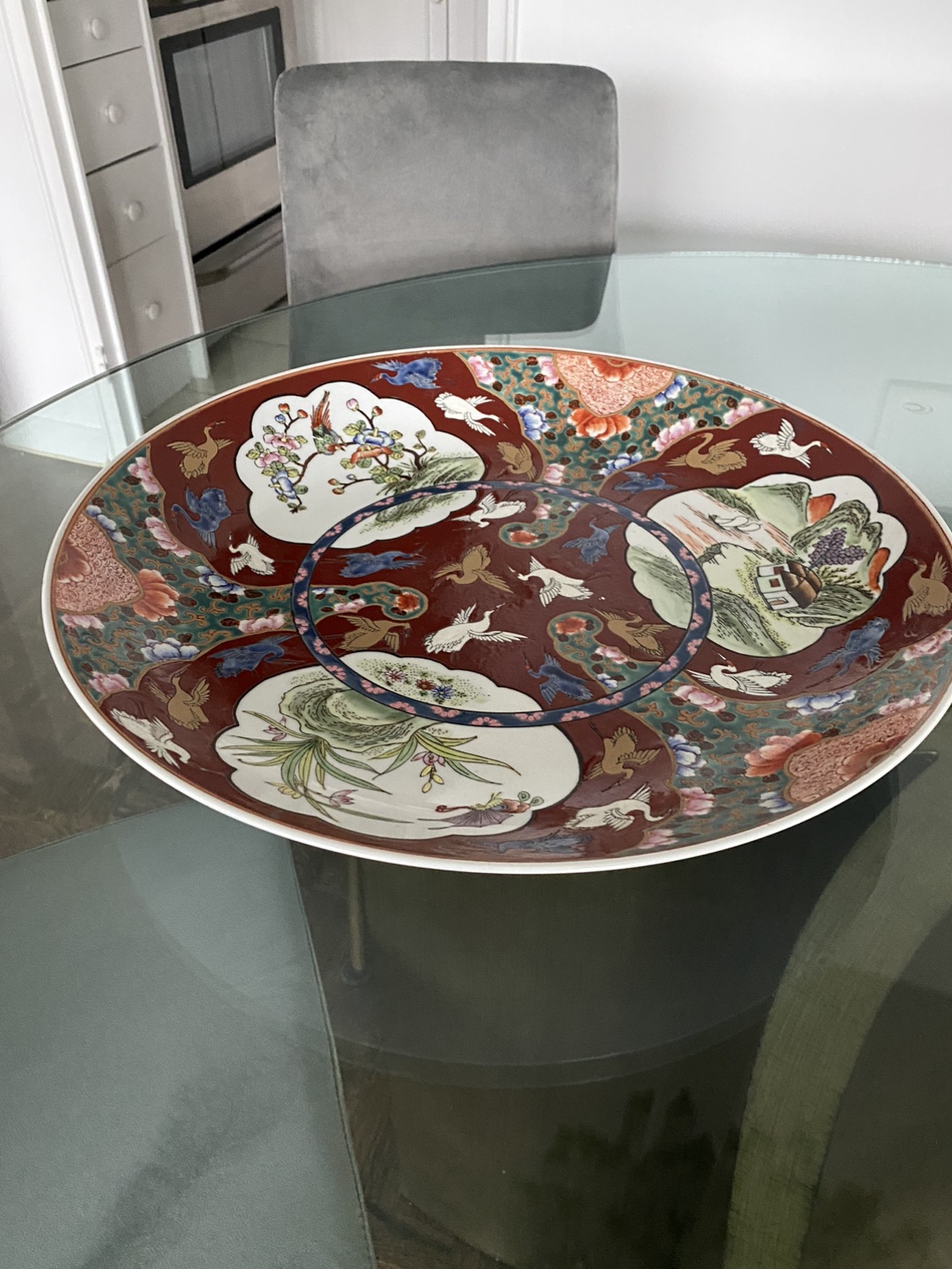 Oriental motif decorative plate - photo 3