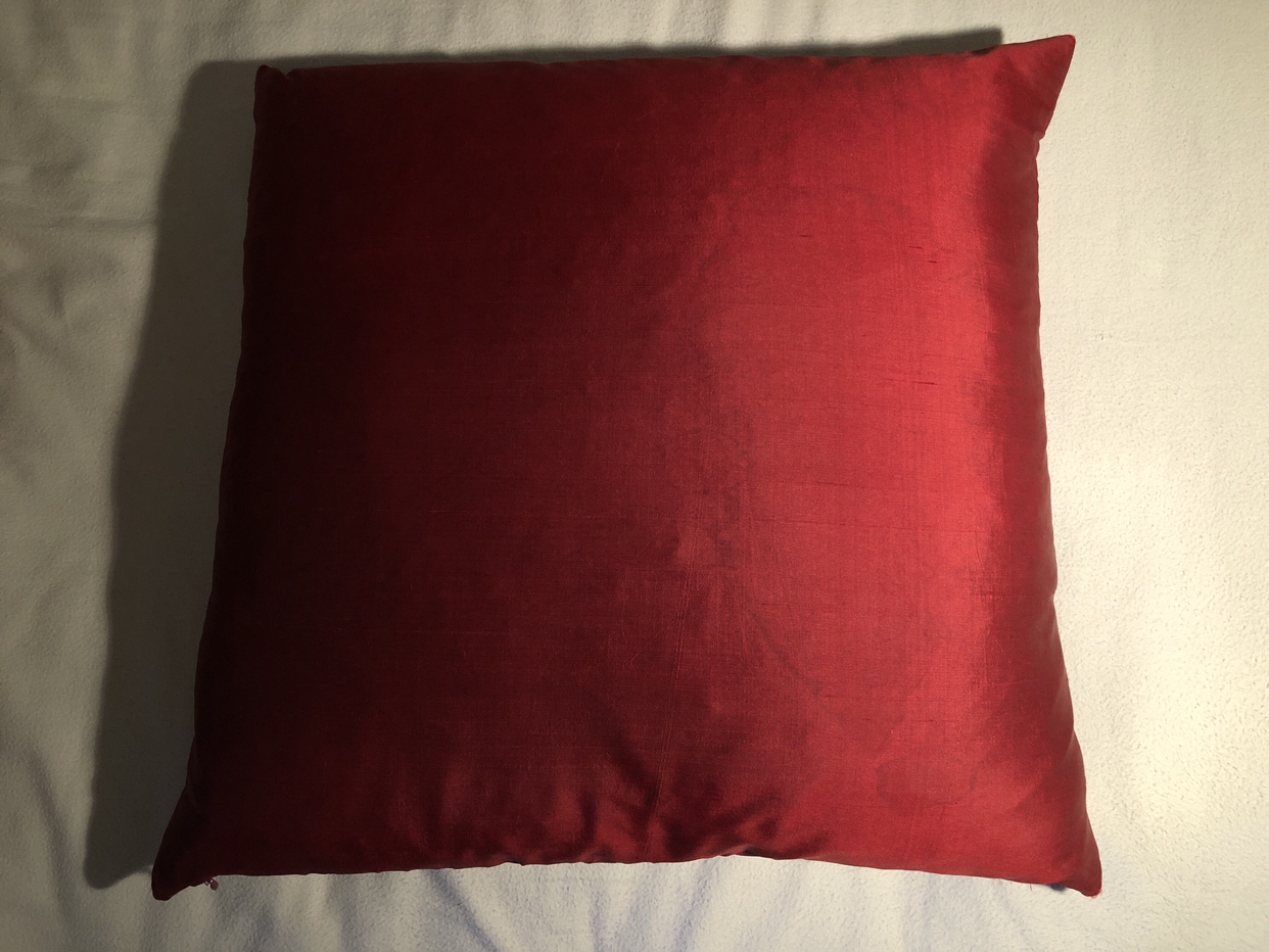 Red Silk Feather Cushions image indicator(3)