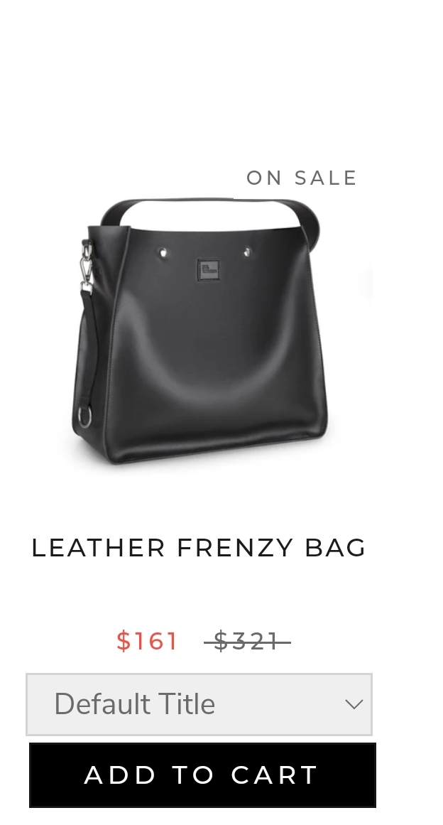 The Tiny Universe Black leather bag