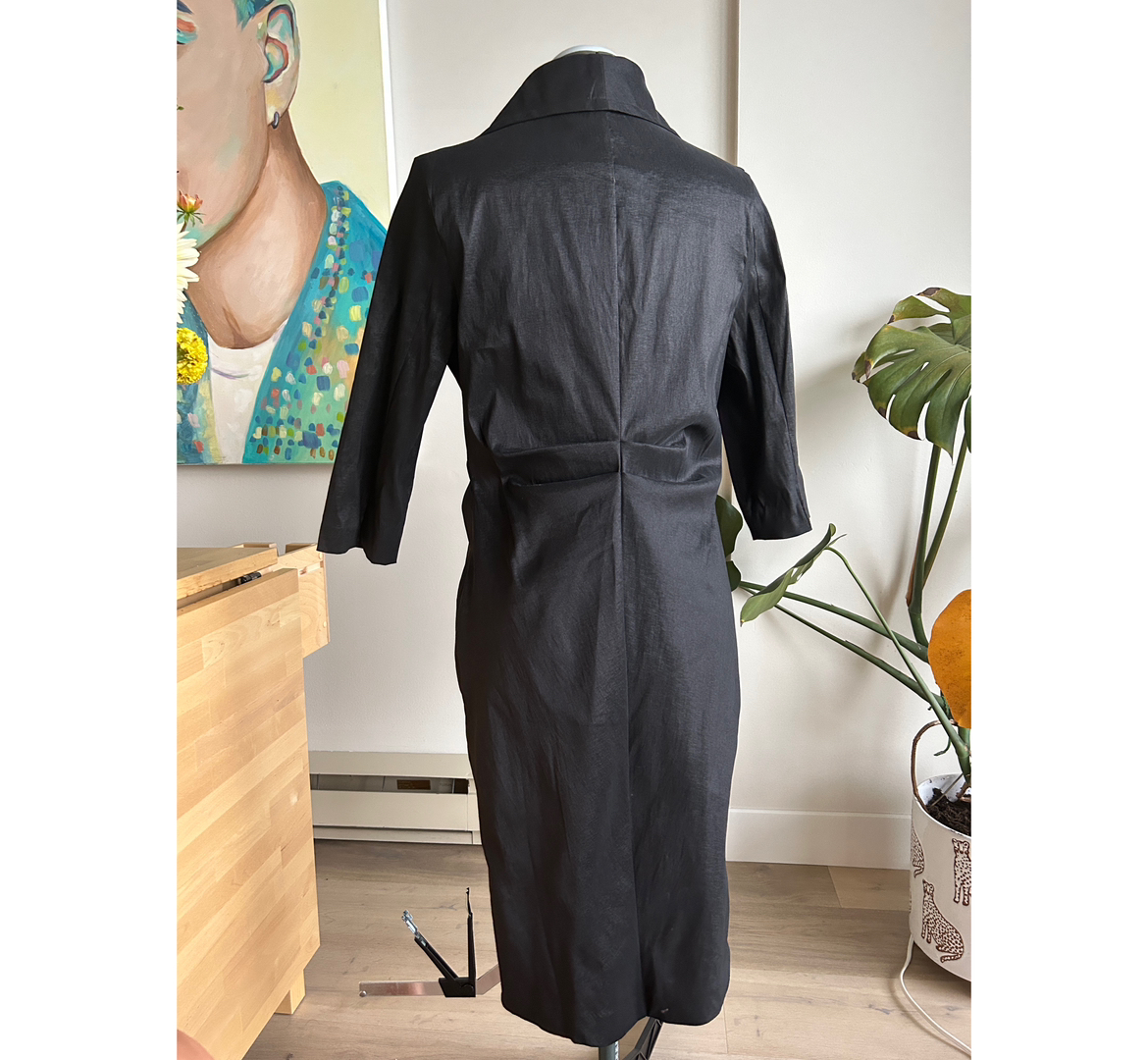 Black Zipper Sophisticated Dress image indicator(3)