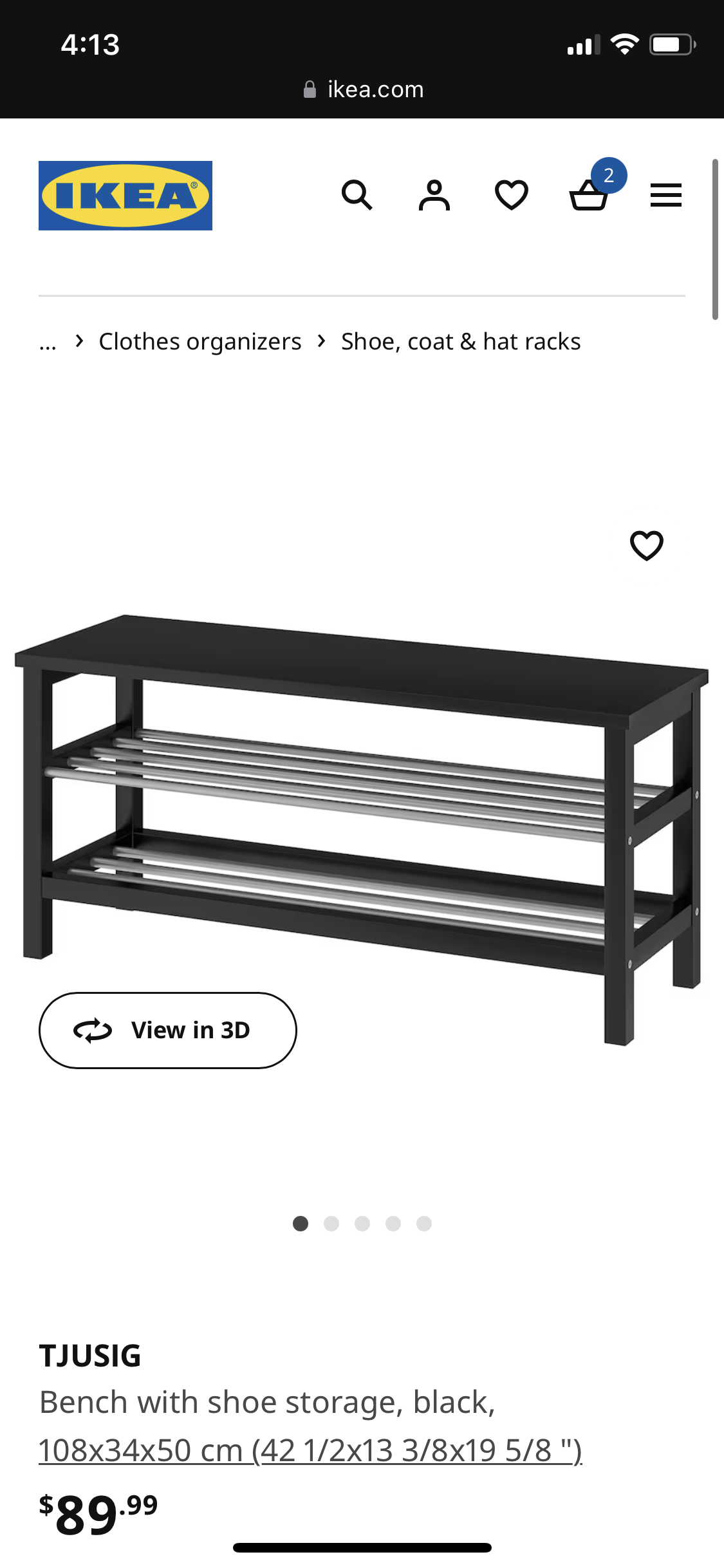 Shoe bench thumbnail
