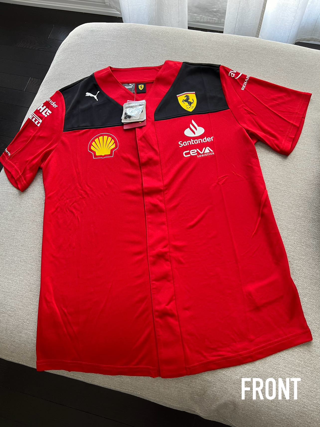 Scuderia Ferrari 2023 Team Replica Men's Baseball Jersey