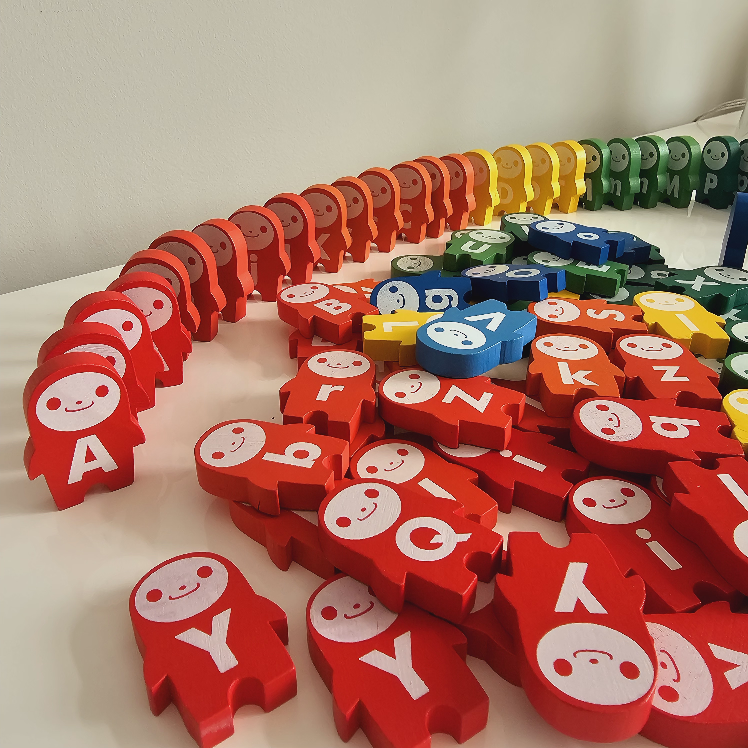 Wooden Alphabet Domino 104pcs image indicator(4)