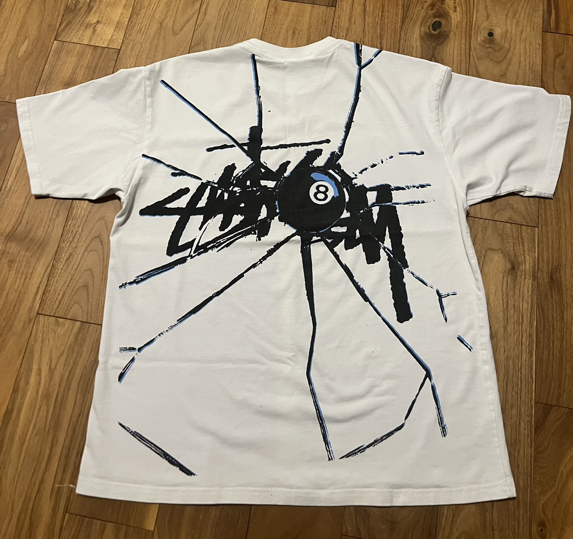 Stussy shattered tee white