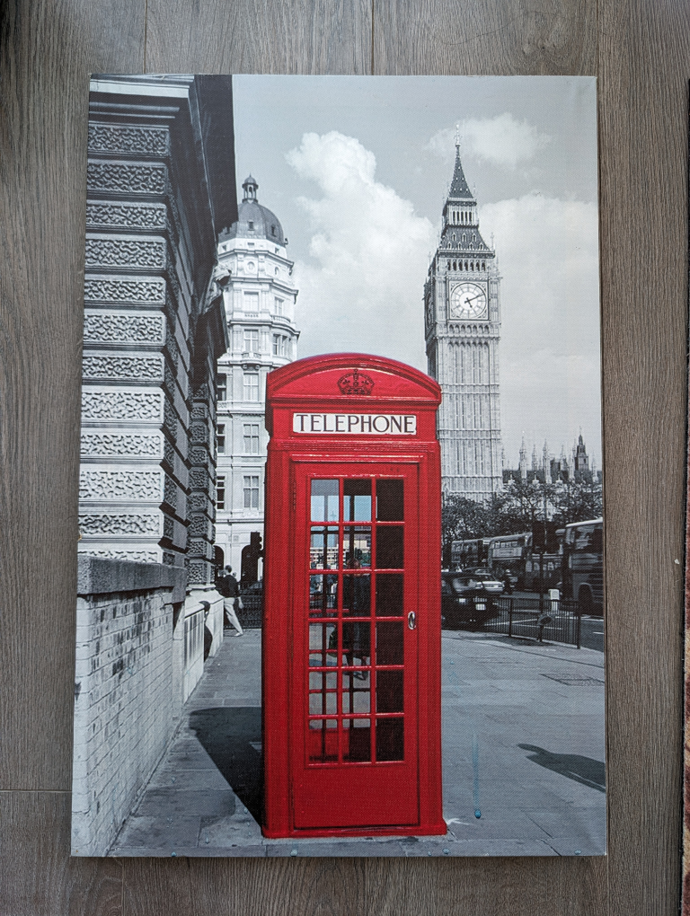 London Phone Box Canvas Print thumbnail