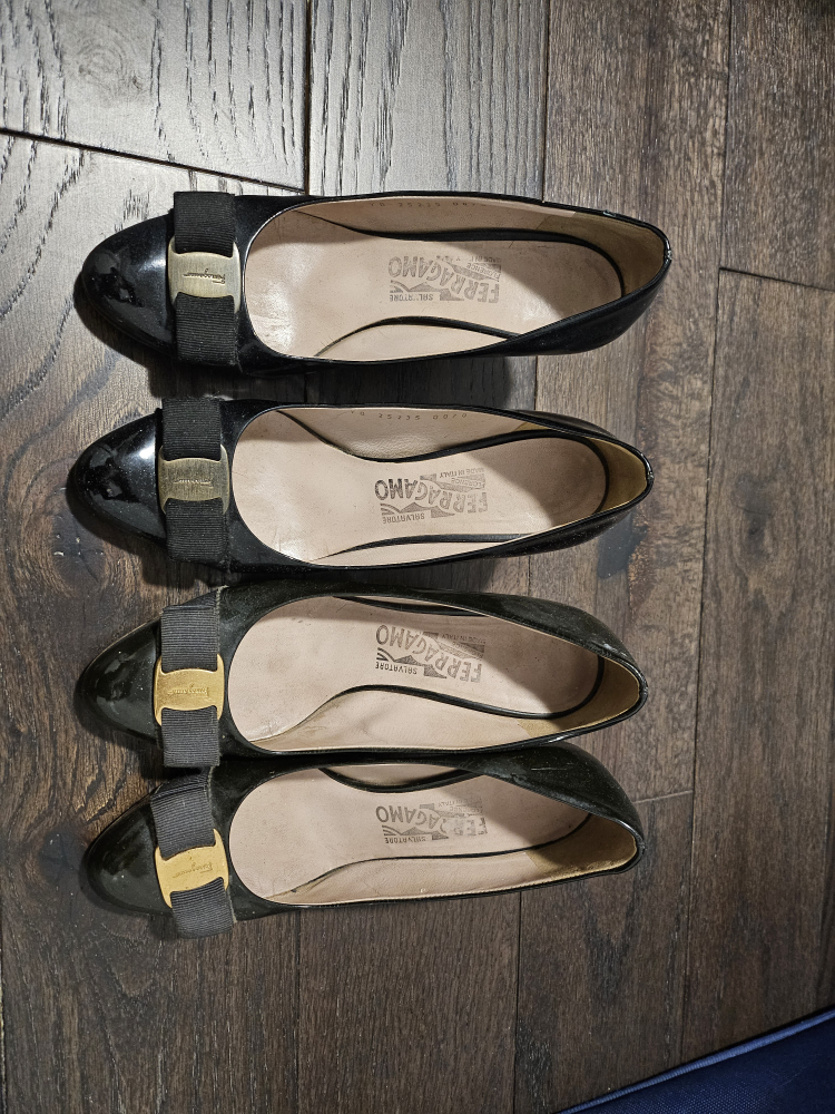 2 pairs of Salvatore Ferragamo shoes size 6 thumbnail