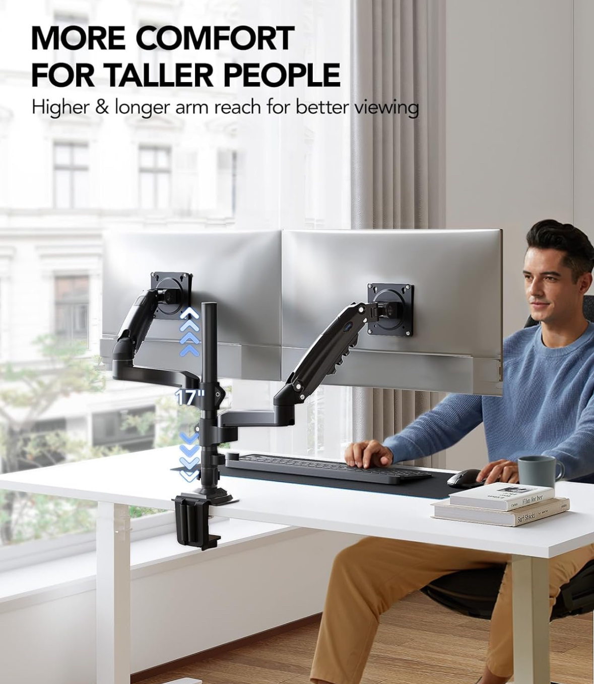 *NEW* 💻Dual Monitor Desk Mount 💻 - Fits up to 32” Monitors - photo 4