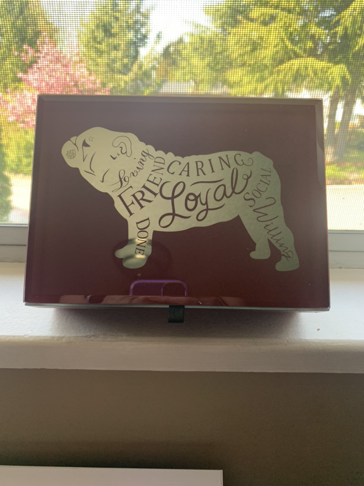 Jewelry Box with Bulldog on Top 🥕