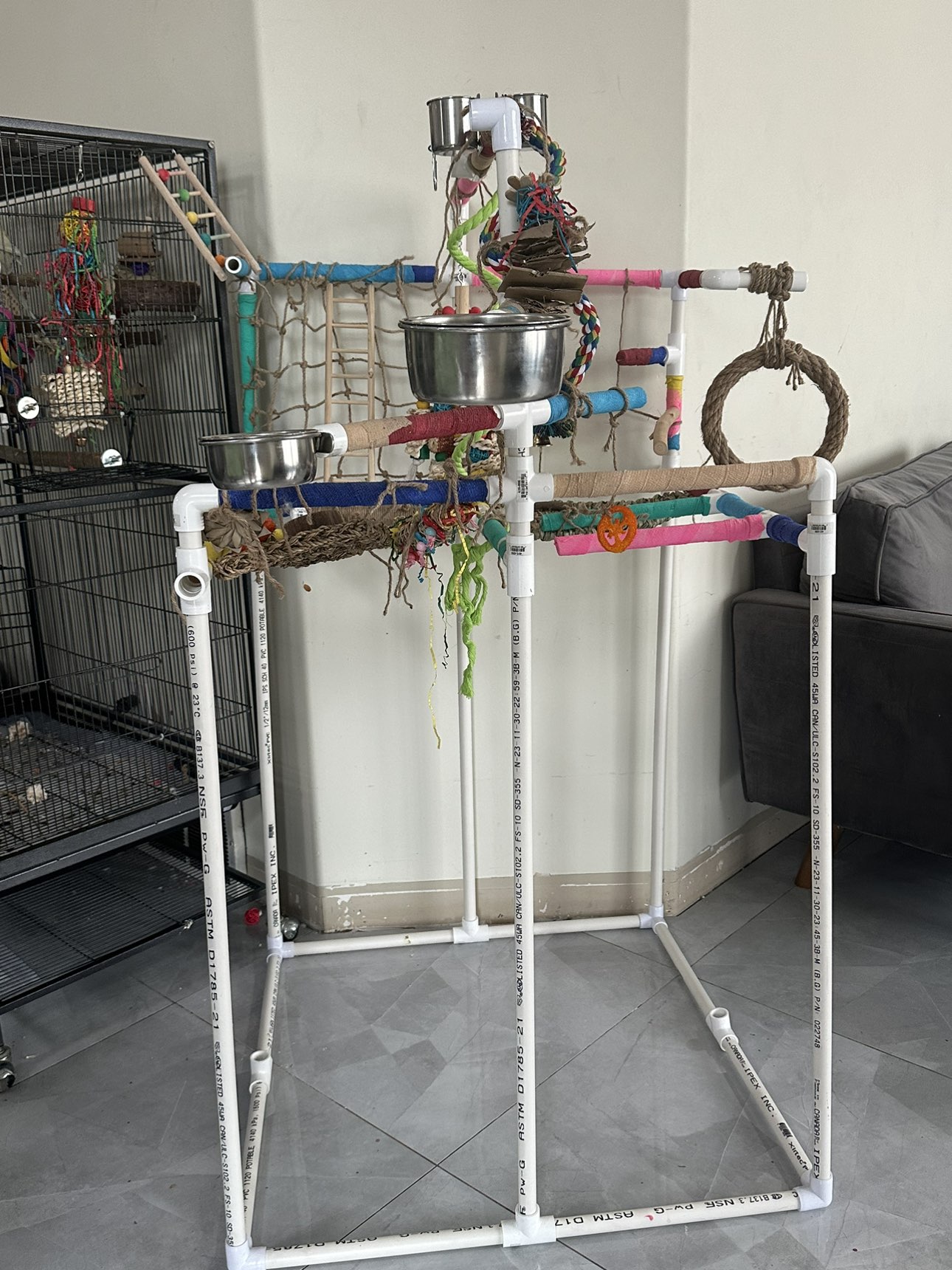 Bird play gym / parrot parrot stand - photo 3
