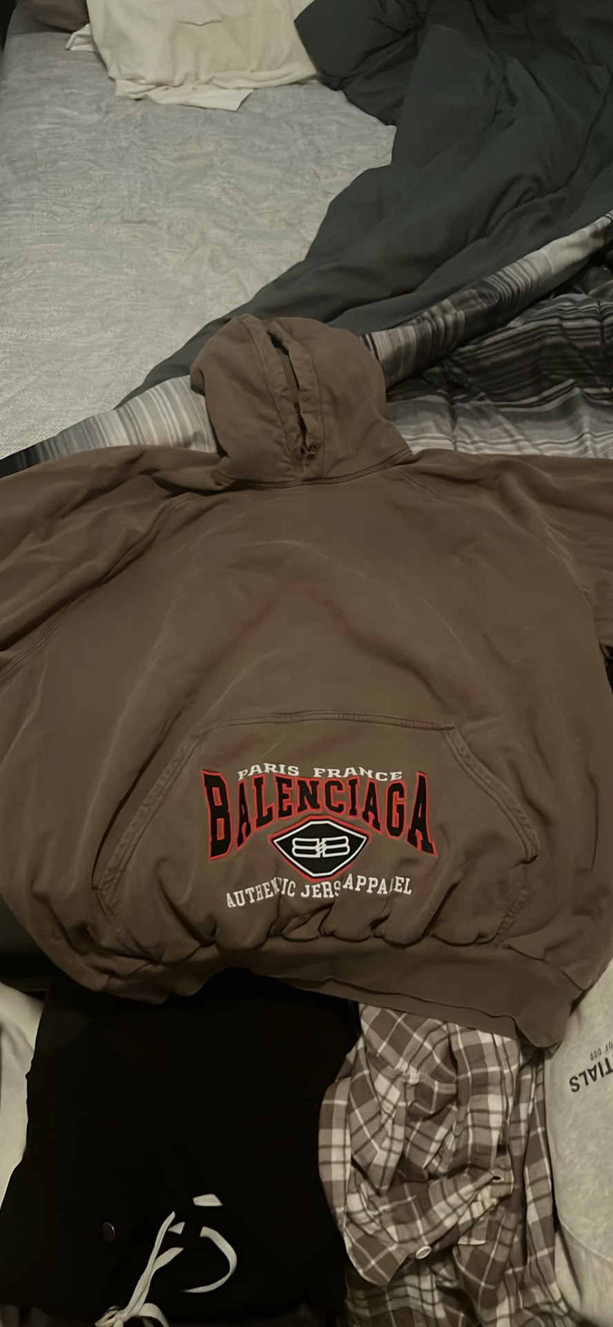 Balenciaga Athletics brown hoodie