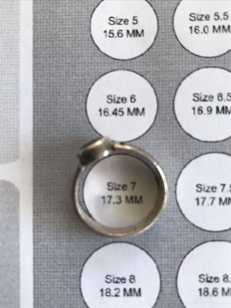 Sterling Silver Ring - Red Stone