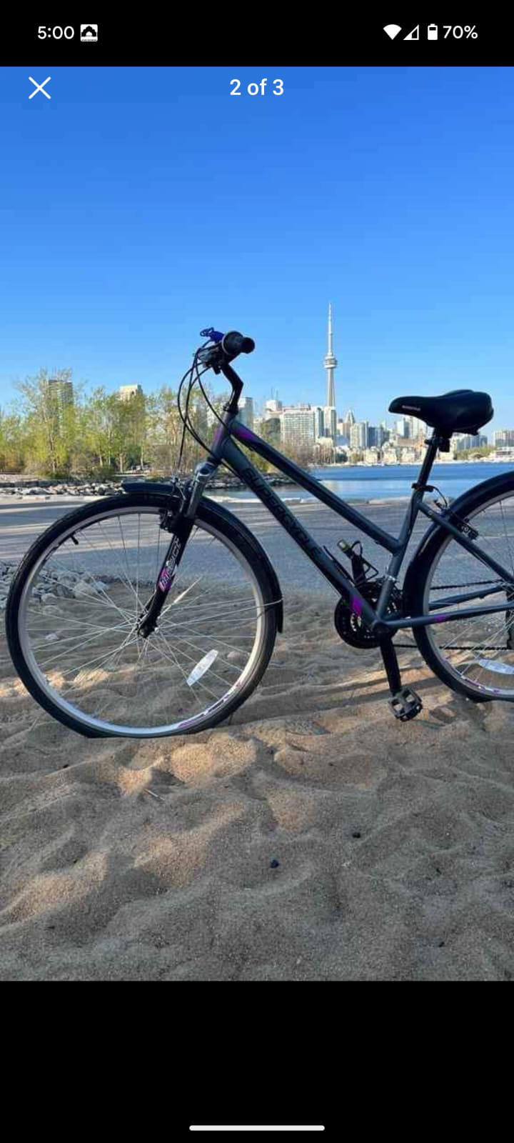 Supercycle Solaris Hybrid Bike, 700C, Grey bicycle