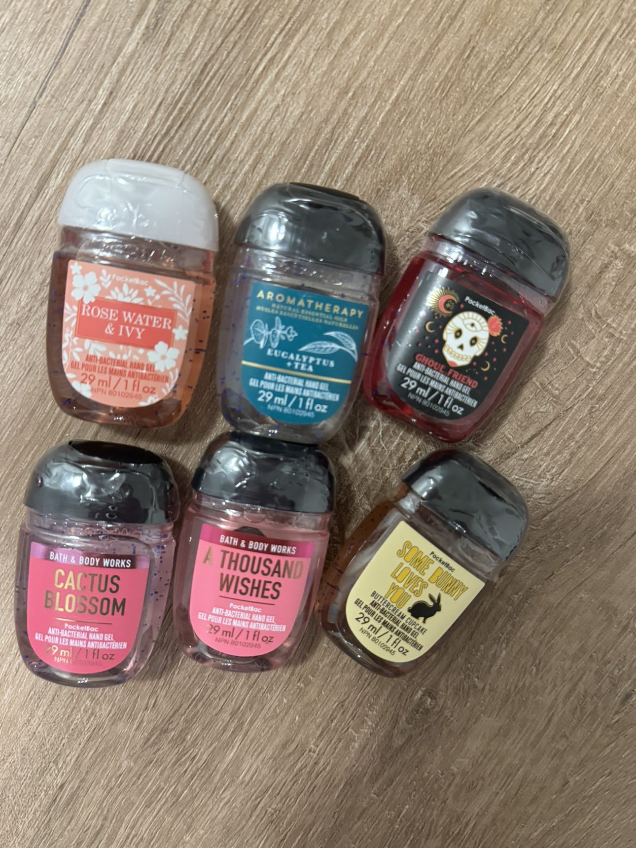 6pc Hand sanitizers - Bath & Body Works