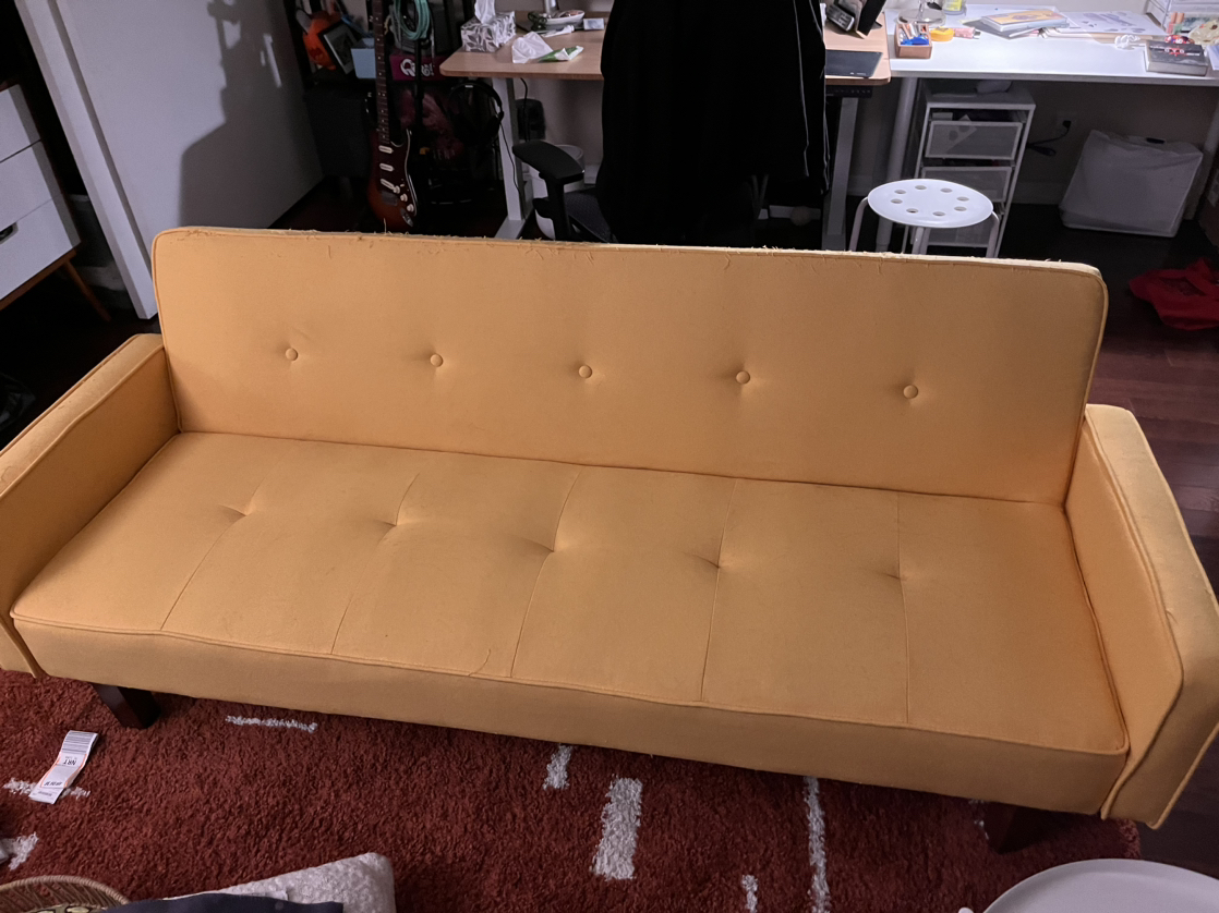 Yellow Futon/Couch
