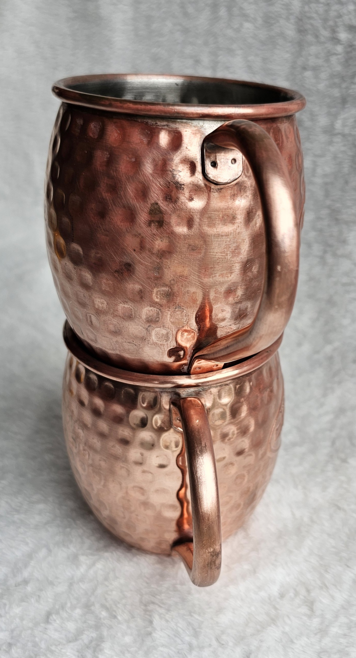 2x The Canadian Brewhouse Hammered Metal Moscow Mule Mugs image indicator(5)