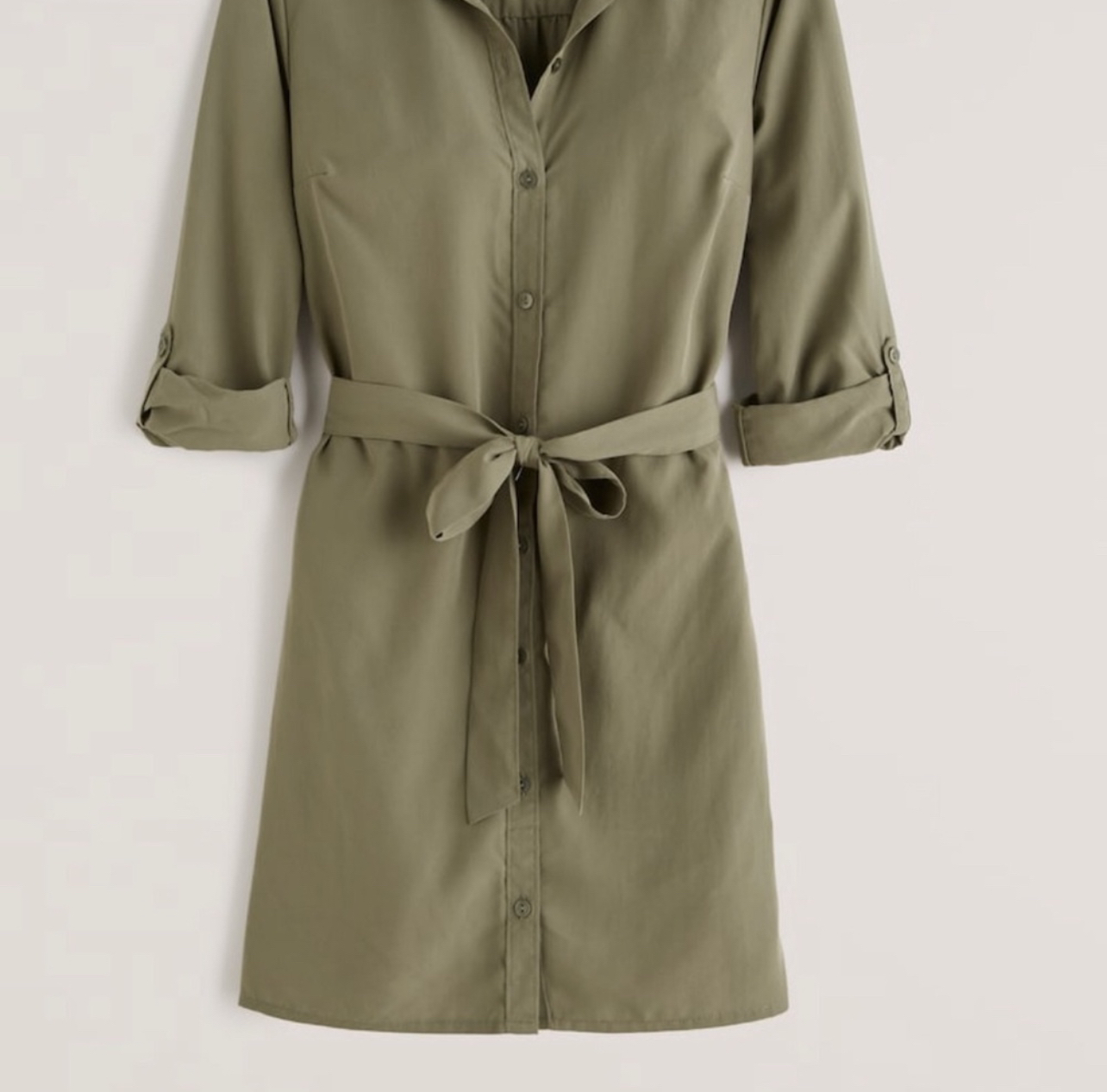 Abercrombie & Fitch Long-Sleeve Classic Shirt Dress (BNWT) image indicator(2)