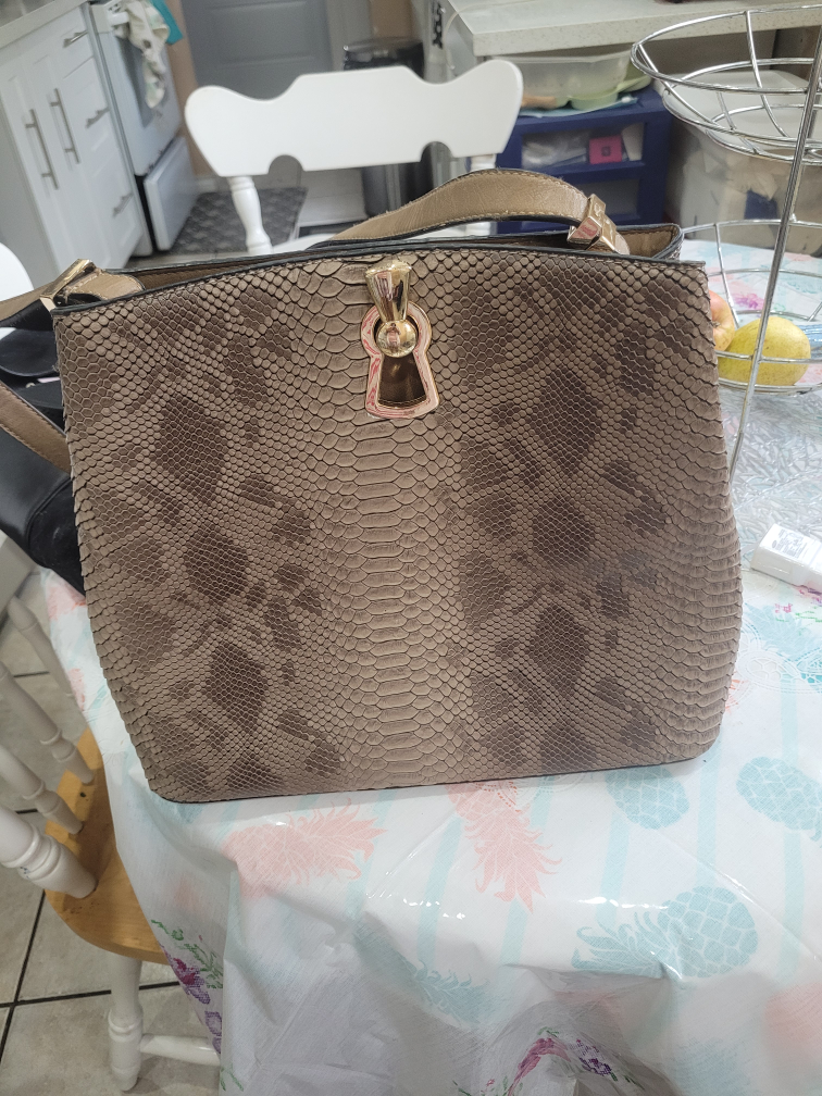crocodile skin type crossbod bag thumbnail