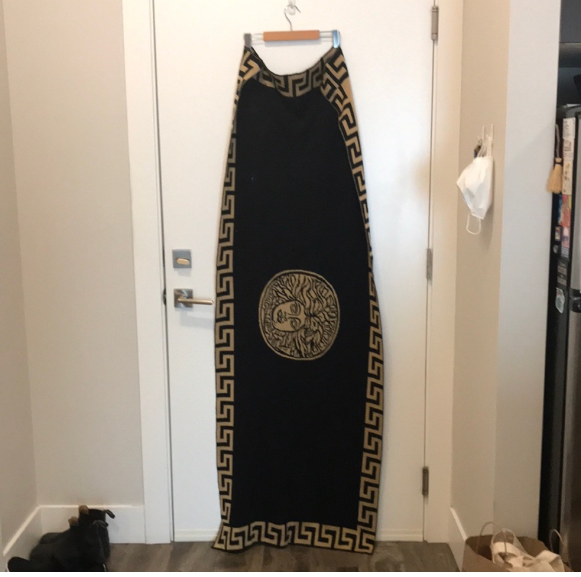 Versace medusa print reversible blanket scarf 🧣 thumbnail