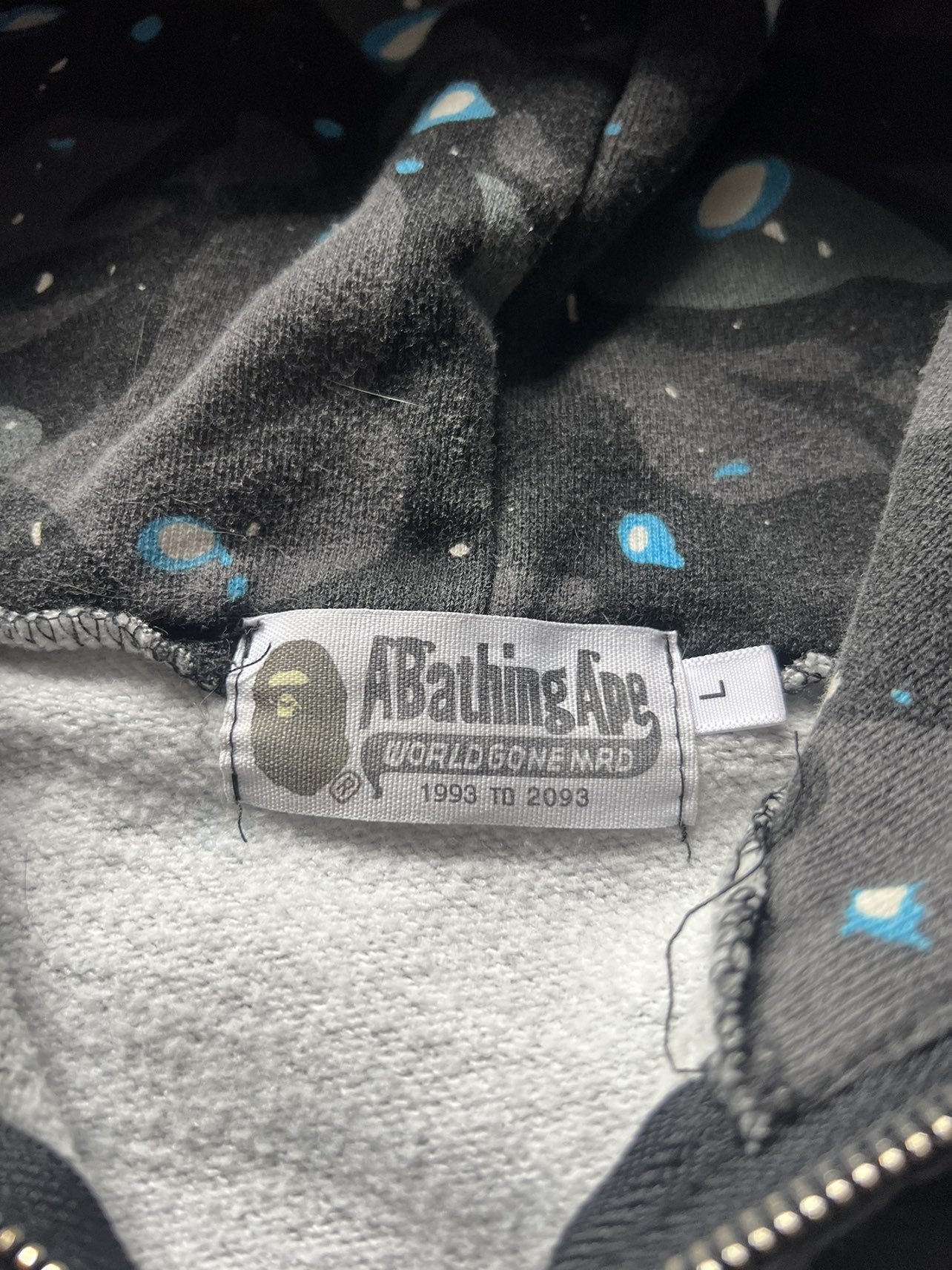 Galaxy bape hoodie - photo 2