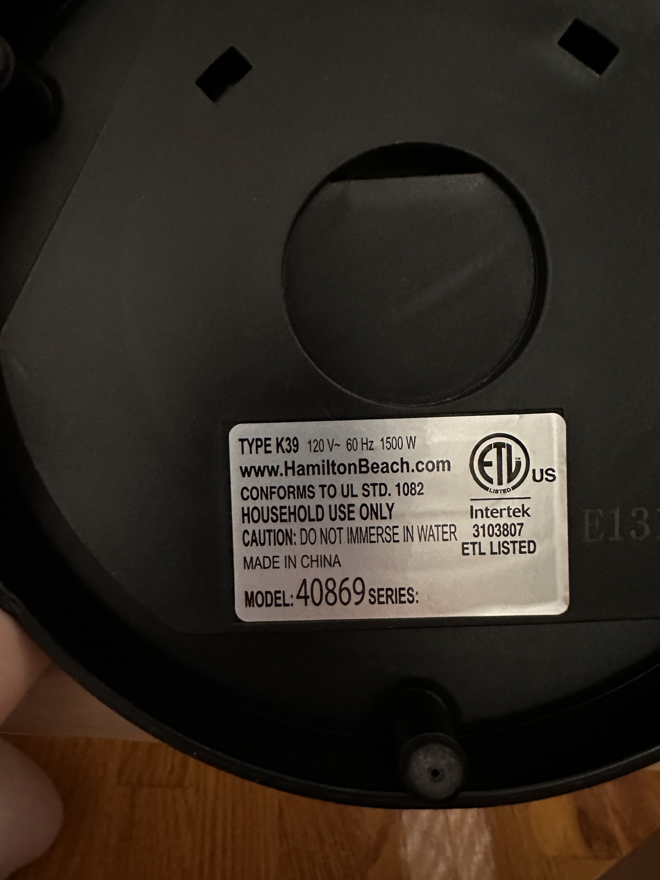 Hamilton Beach Hot Water Kettle - photo 2