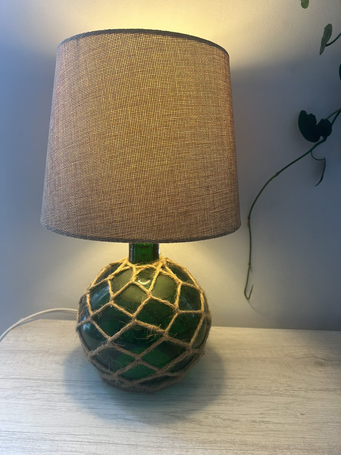 Green Glass Nautical Lamp
