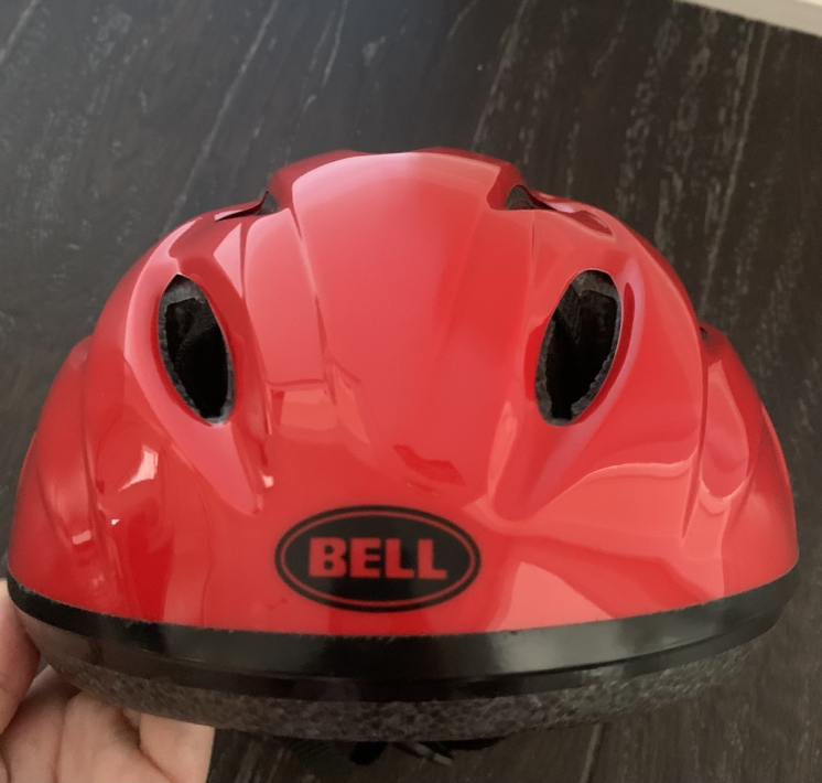Bike helmet for youth - bright red