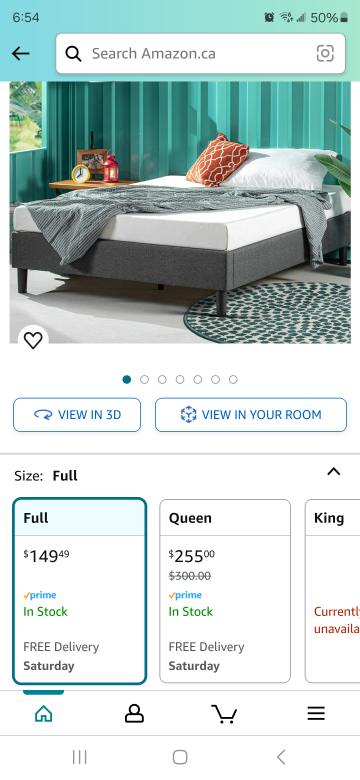 full platform bedframe
