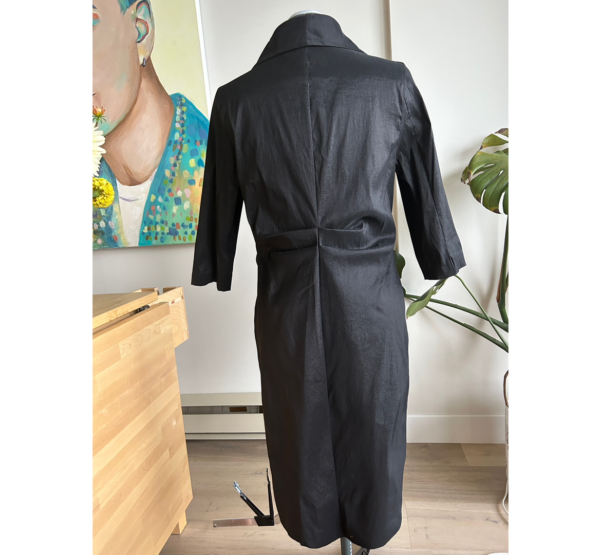 Black Zipper Sophisticated Dress image indicator(4)