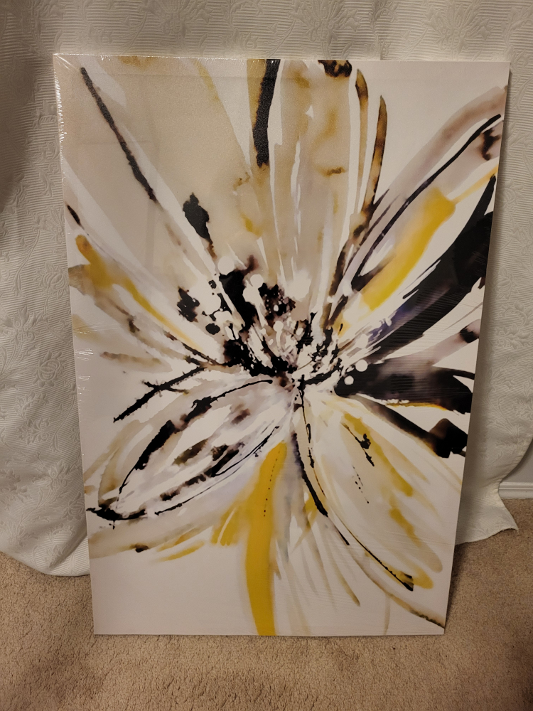 24" X 36" Flower wall art (New) image indicator(2)