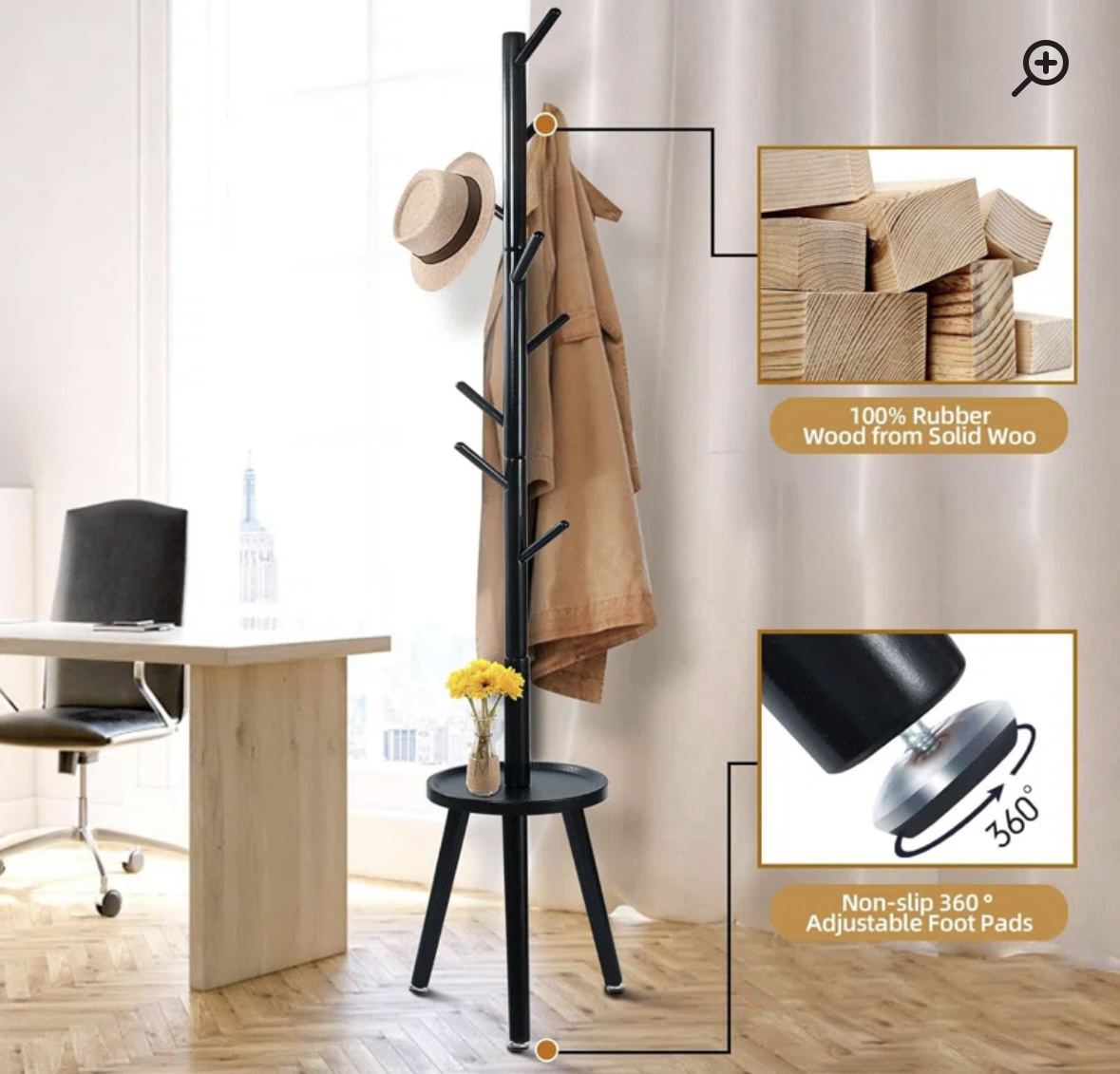Laneva Freestanding 6 - Hook Coat Rack (Wayfair) - photo 5