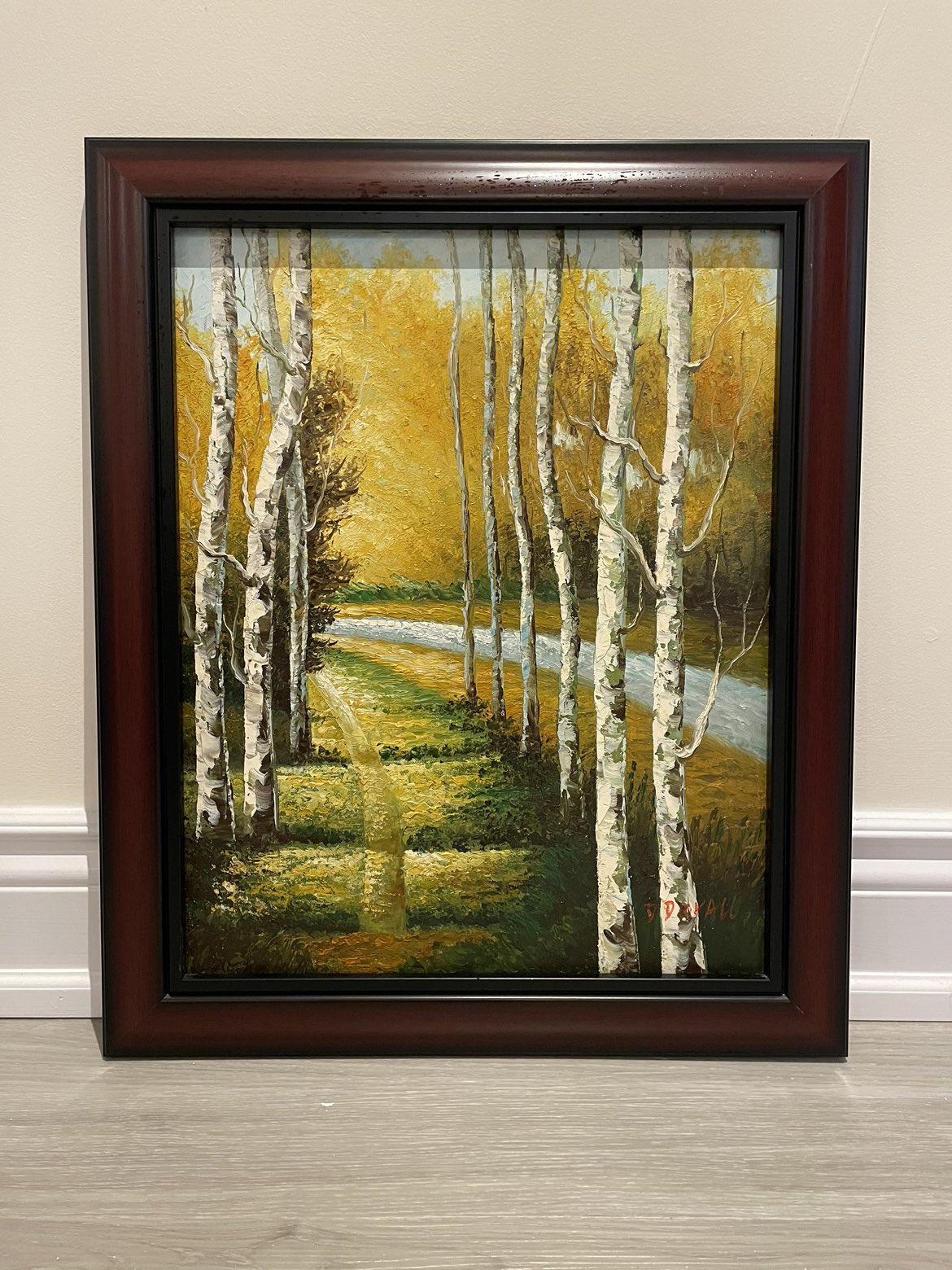 Oil Painting with Wood Frame thumbnail